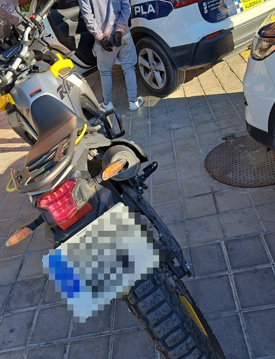 Moto robada Alboraya
