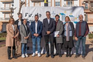 Illueca y alcalde Rafelbunyol visita barrio sant pere obras de rehabilitacion