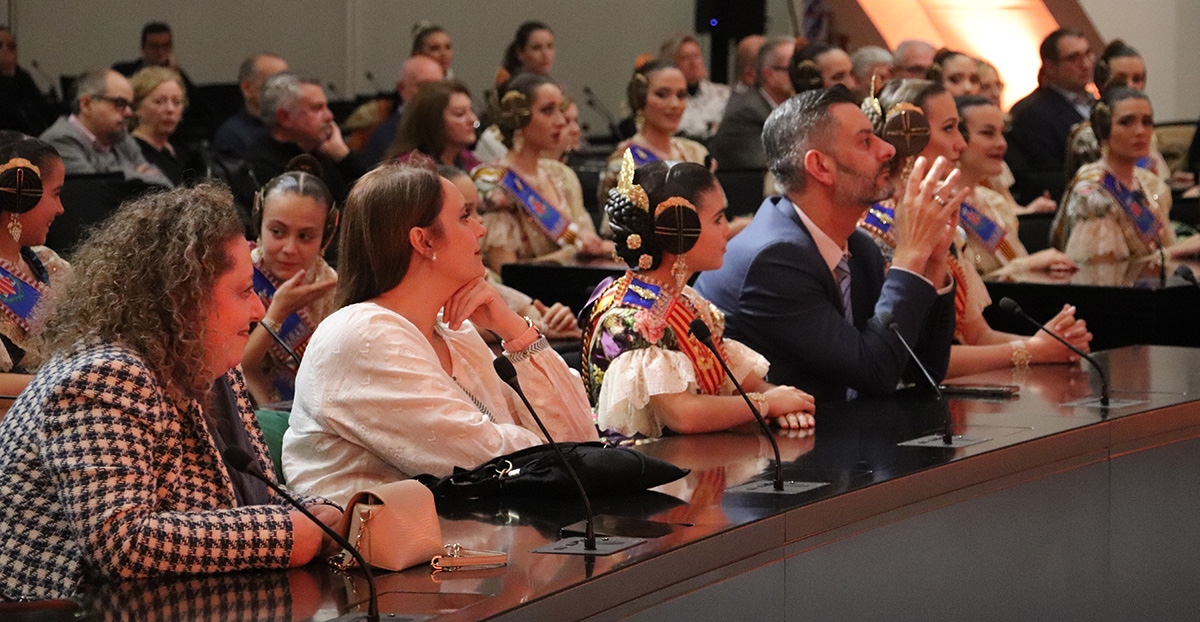 Presentación del Llibre Faller 2023 en el auditorio Santiago Grisolía del Museu de les Ciències