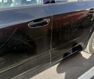 vandalismo contra coche técnico Atlético Moncadense