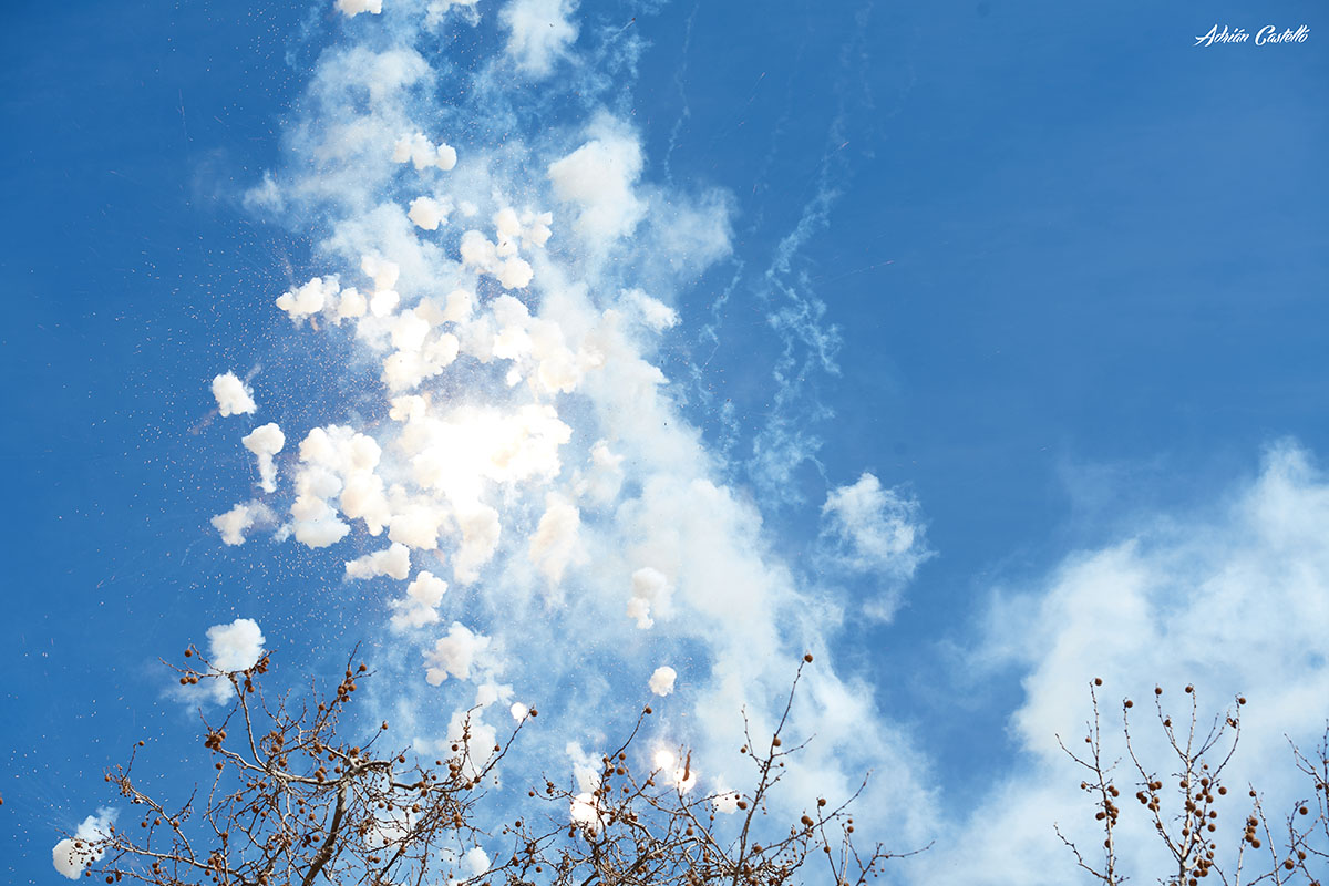 Luis Brunchú disparó una mascletá de 5 minutos y 90 kilos de pólvora