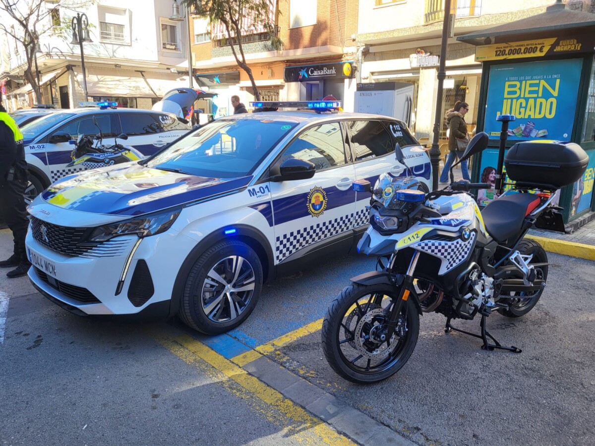 Aldaia refuerza su Policía Local con ocho nuevos vehículos motorizados