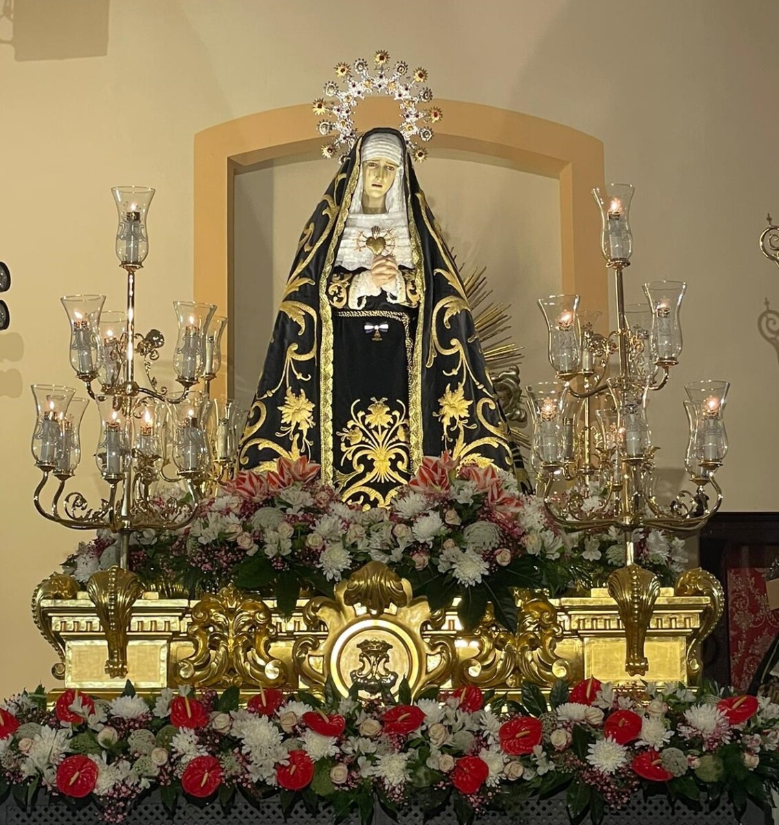 Virgen de los Dolores de la parroquia de Nuestra Señora de los Ángeles, del Cabanyal
