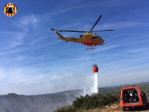 incendio forestal zona Picassent