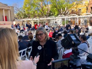 Mamen Peris en la Semana Santa de Benetússer