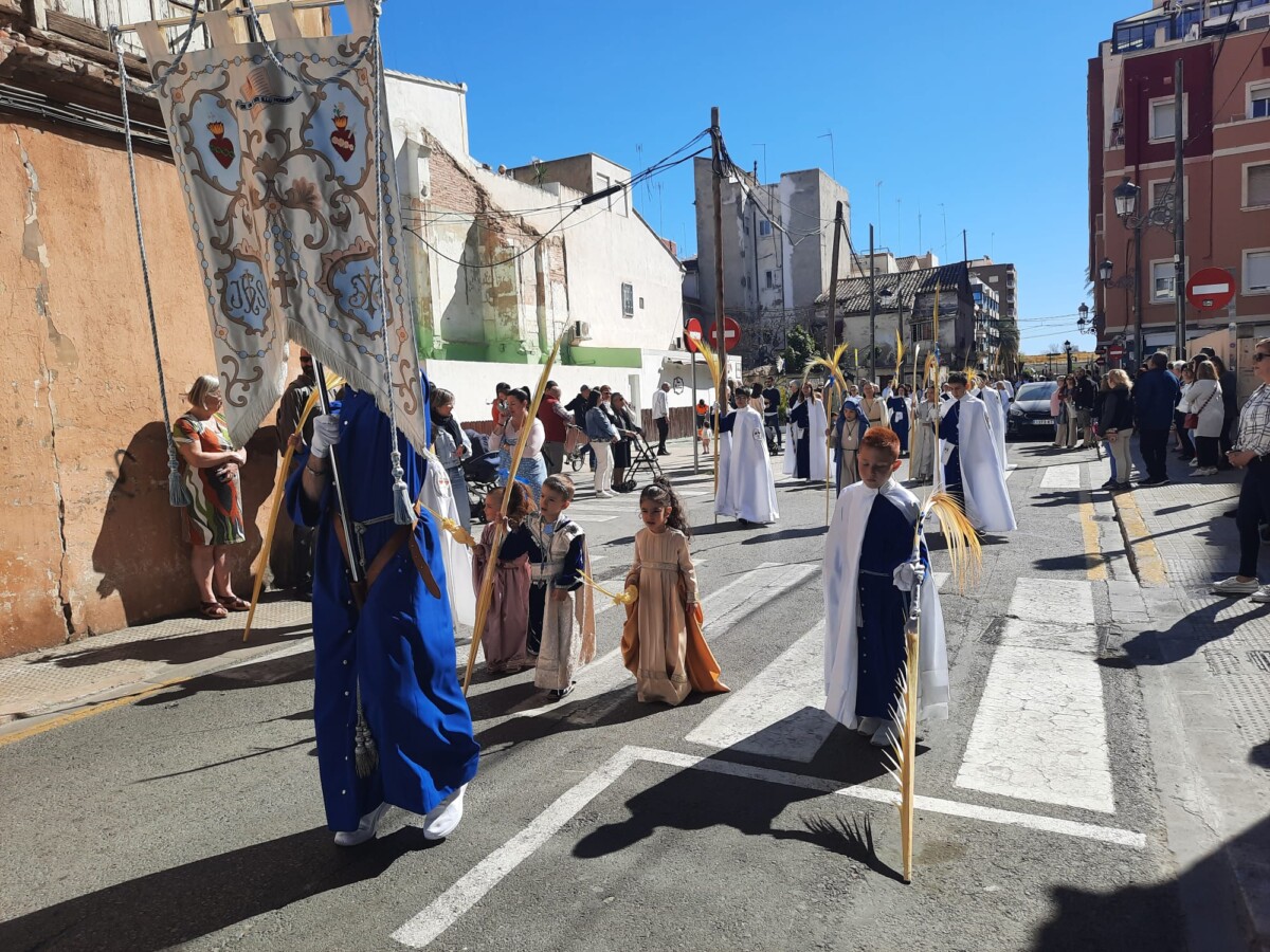 Procesión del Domingo de Ramos en el Marítim