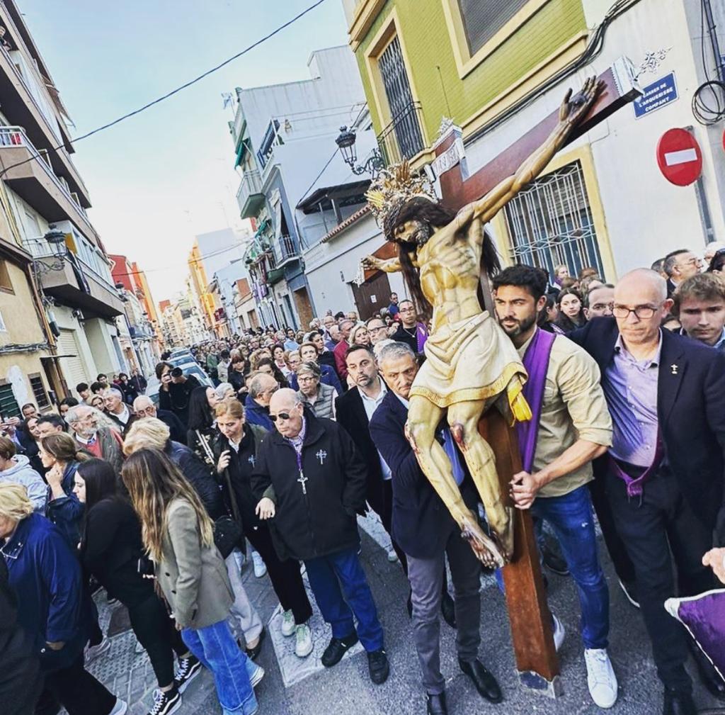 Traslado del Cristo del Salvador y la Dolorosa a la Iglesia de los Ángeles