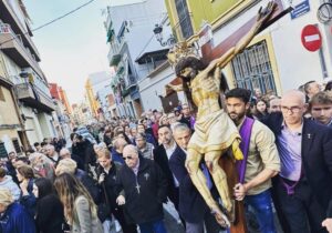 Traslado del Cristo del Salvador y la Dolorosa a la Iglesia de los Ángeles