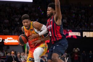 Rivero en partido de ida