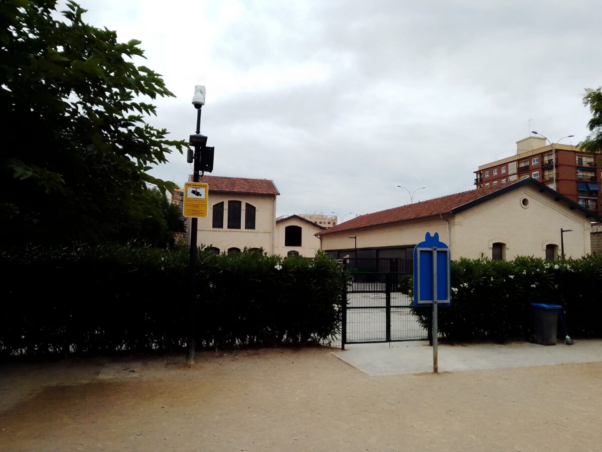 Cámaras de vigilancia en el Parque Central de València
