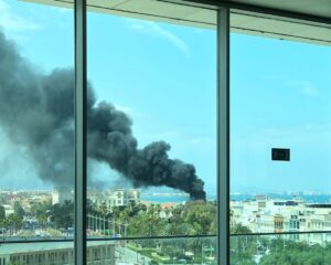 incendio playa las arenas