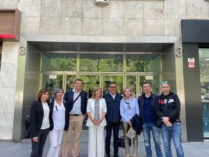 reunion alcaldes Alfafar y Sedavi y Pilar Bernabe en Madrid con ADIF