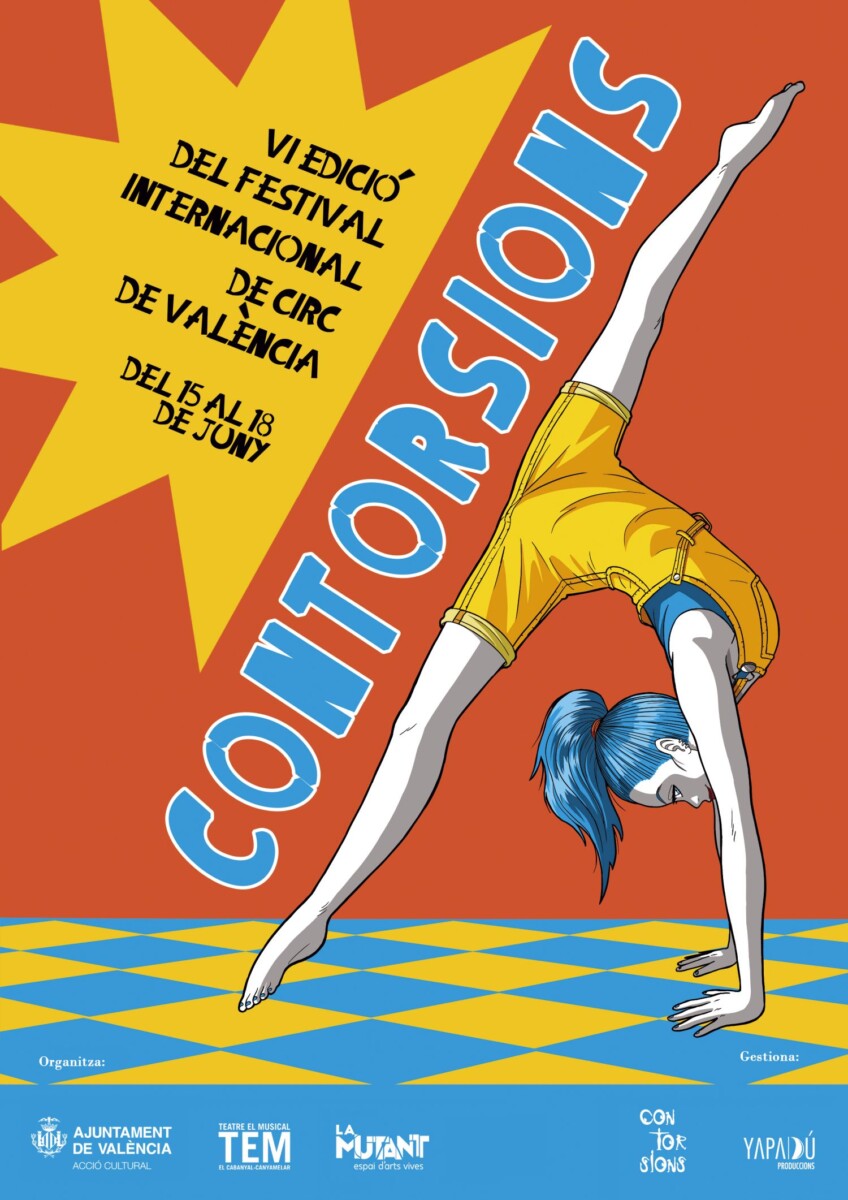 Cartel del Festival Internacional de Circo de València 'Contorsions'
