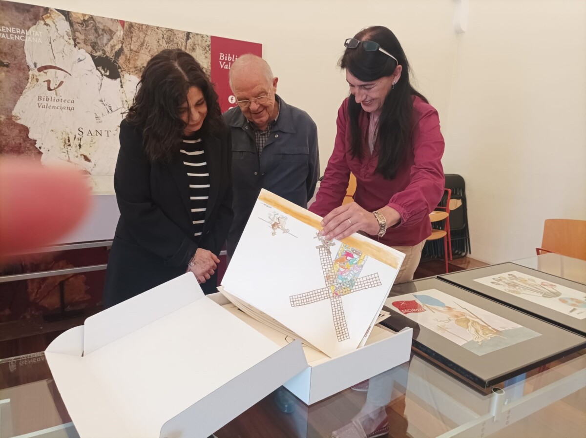 El dibujante Juli Sanchis Aguado ‘Harca’ ha donado a la Biblioteca Valenciana Nicolau Primitiu 2.343 dibujos originales