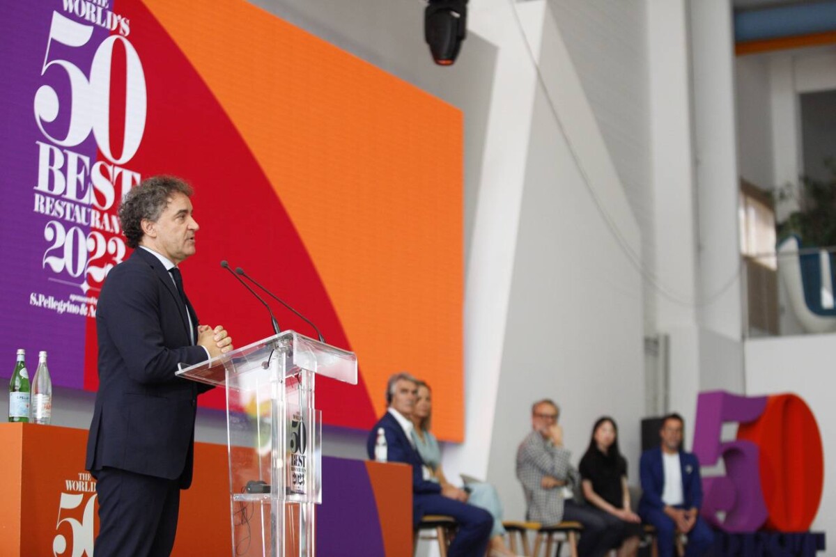 Francesc Colomer durante la presentación de la The World’s 50 Best Restaurants 2023