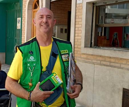 Francisco Juan Arredondo Martínez, vendedor de la ONCE en Alcàsser