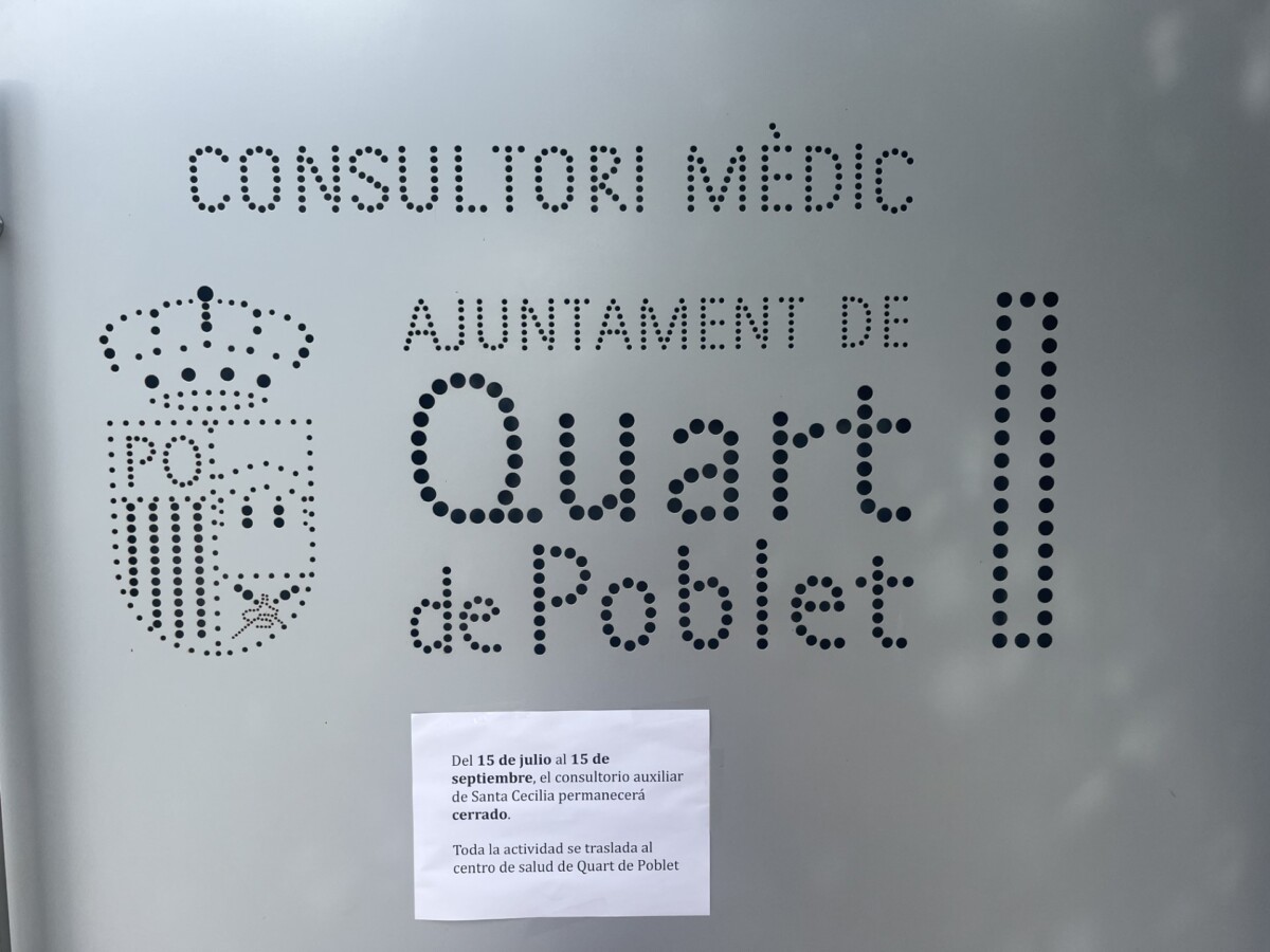 centro auxiliar cerrado hospital de Manises