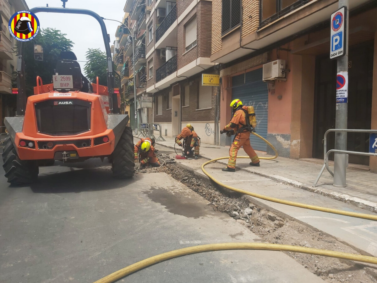 Fuga de gas Bomberos Paterna