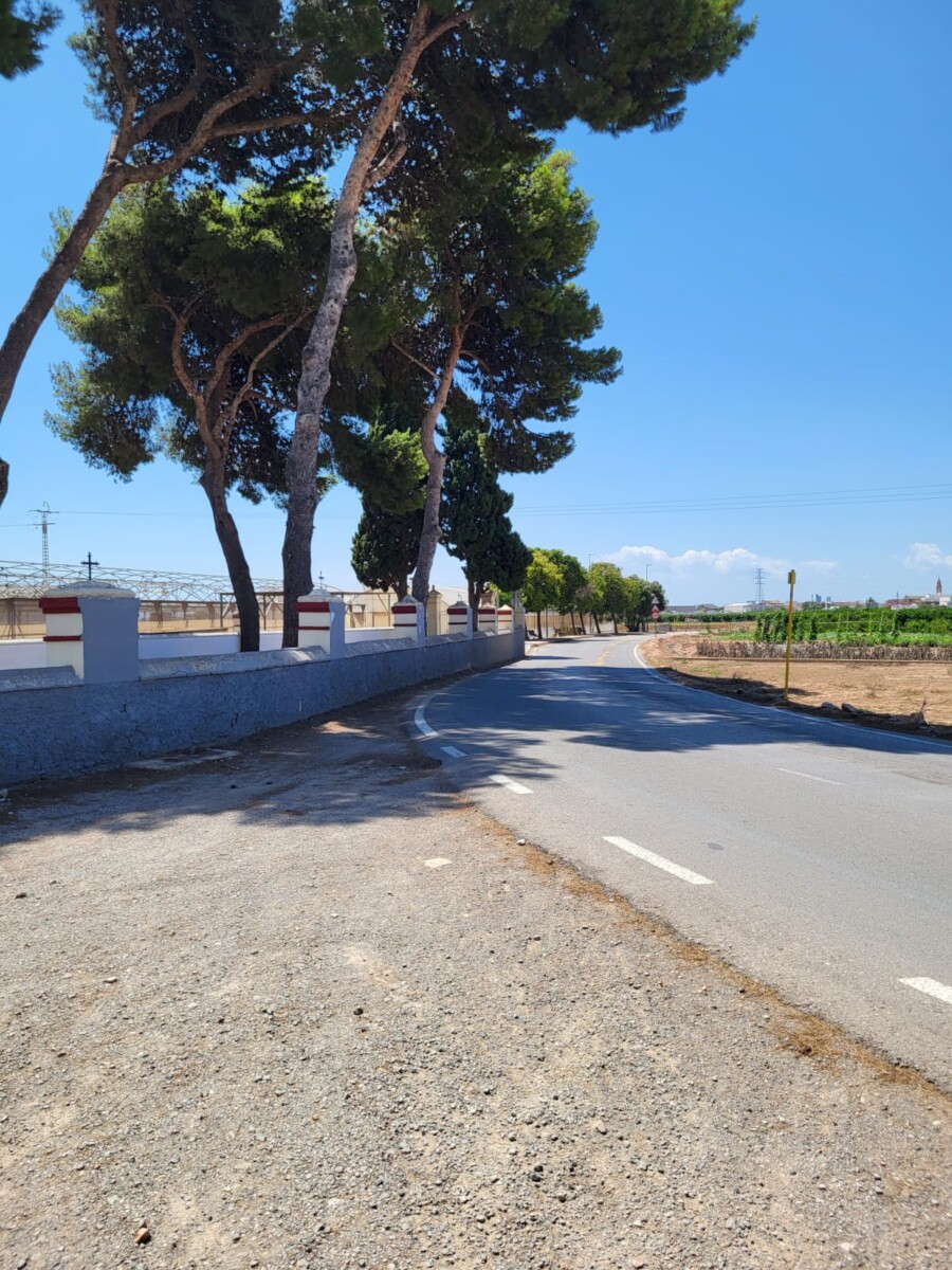 Trazado nueva ruta para cicloviandantes Foios