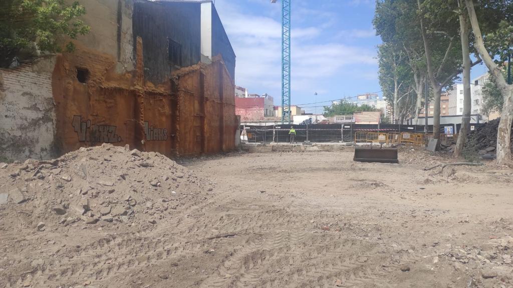 Primeros trabajos para la construcción de la Escoleta del Cabanyal