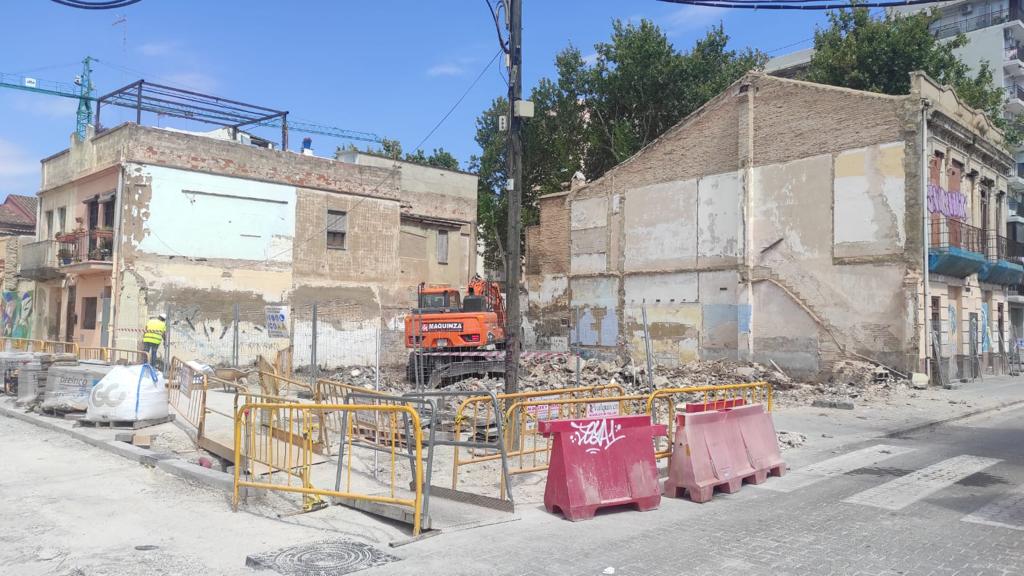Primeros trabajos para la construcción de la Escoleta del Cabanyal