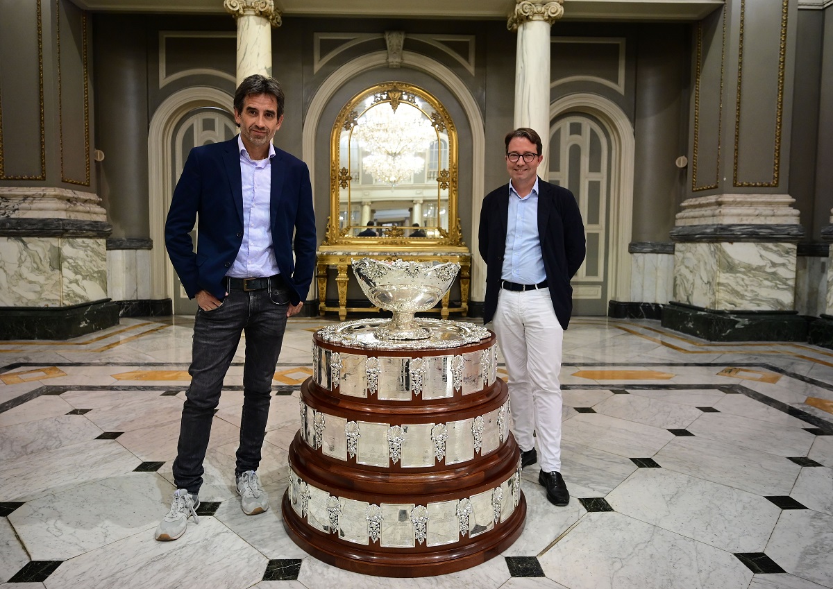 La Copa Davis en el Salón de Cristal del Ayuntamiento de Valencia