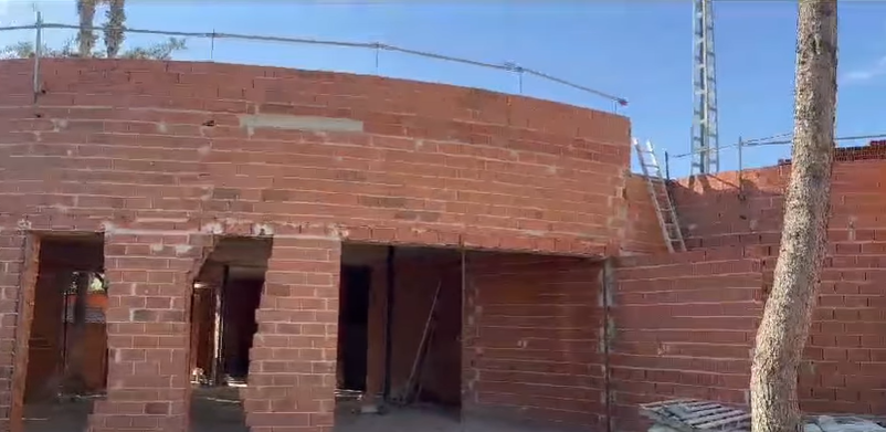 obras bar polideportivo Almàssera