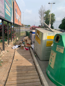 playa Port Saplaya suciedad