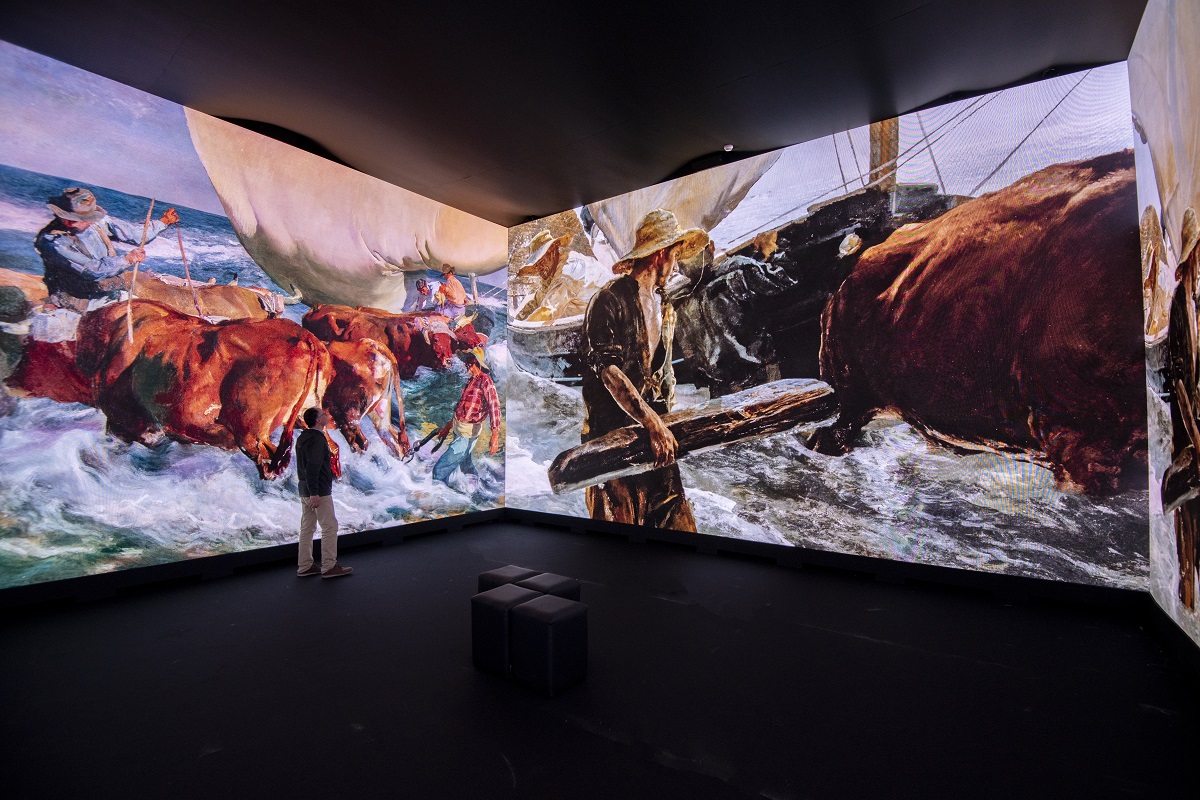 Sala inmersiva de la exposición 'Sorolla a través de la luz'
