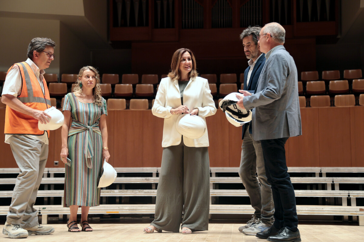 María José Catalá ha visitado las obras del Palau de la Música