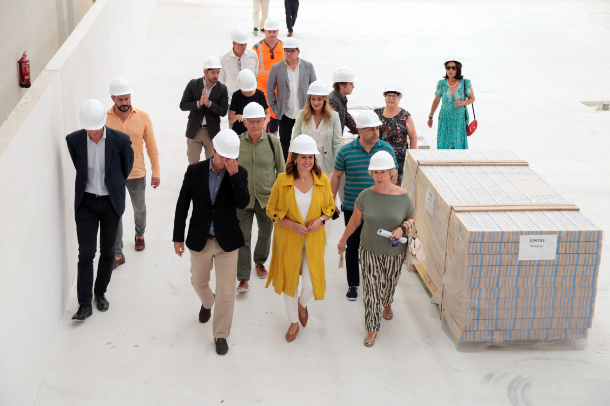 Obras del polideportivo de Nou Moles