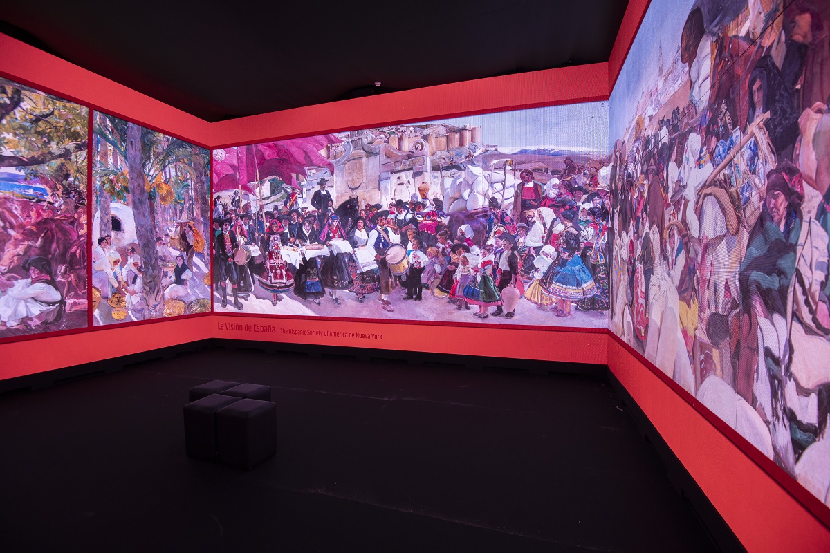 Sala inmersiva de la exposición 'Sorolla a través de la luz'