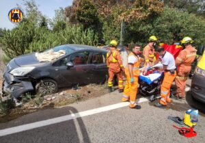 accidente coches Moncada