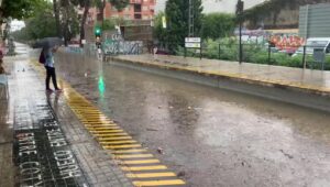 Godella lluvias estacion tren