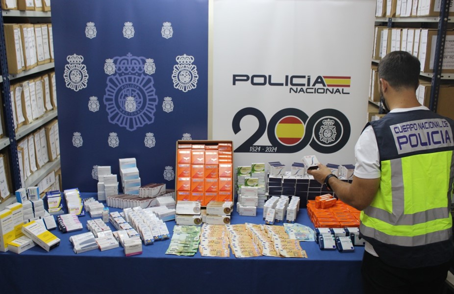 Desarticulan una organización criminal dedicada al tráfico de anabolizantes a gran escala en Valencia tráfico de anabolizantes Valencia Policía Nacional