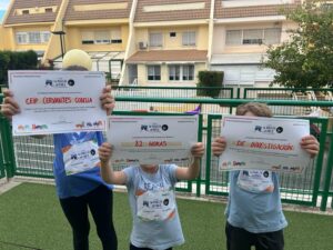 82 horas de investigación contra el cáncer CEIP Cervantes de Godella