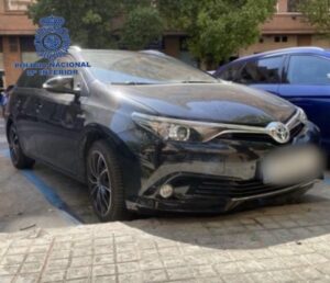 Coche robado en Alemania encontrado en Valencia