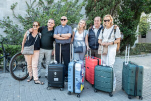 Llegada peregrinos Valencia guerra Israel