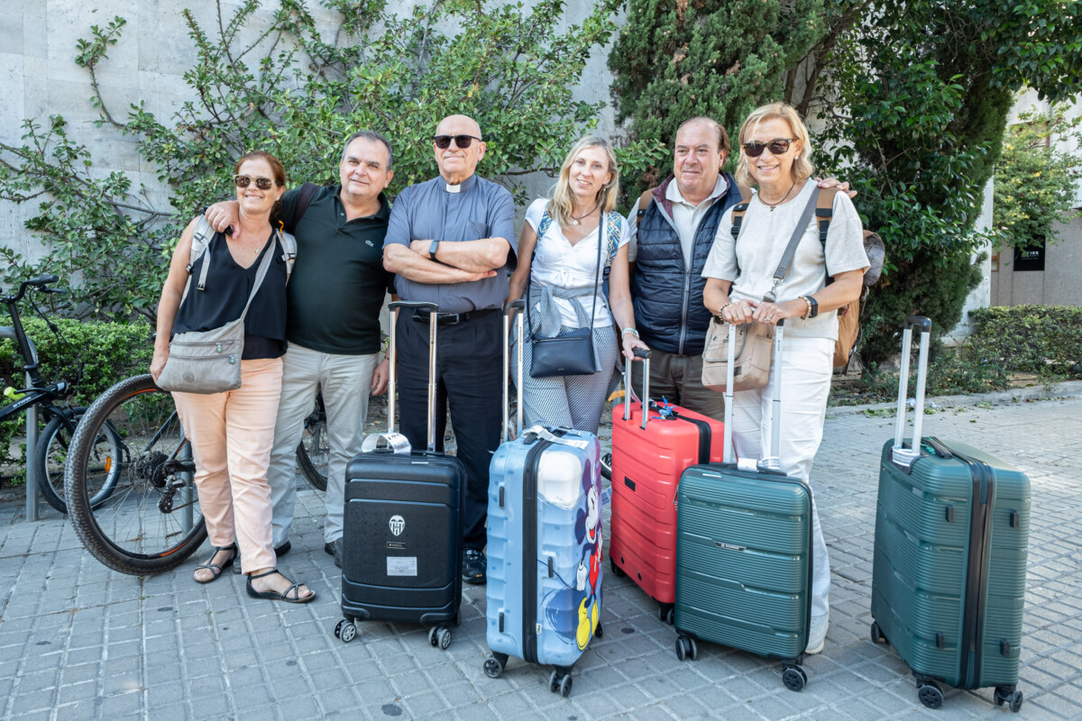 Llegada peregrinos Valencia guerra Israel