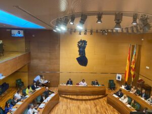 Pleno del Ayuntamiento de Valencia en la Diputación