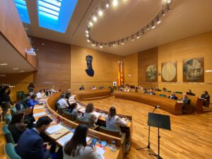 El primer Pleno del Ayuntamiento de Valencia en la DIputación de Valencia