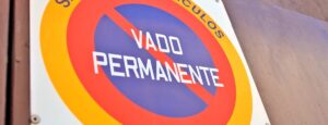 Vado permanente placa