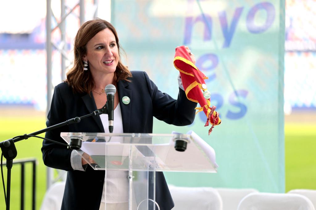 María José Catalá, alcaldesa de Valencia, da la bienvenida a Juniors MD