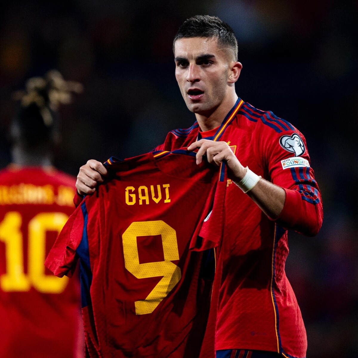 Ferran Torres gol con España con dedicatoria