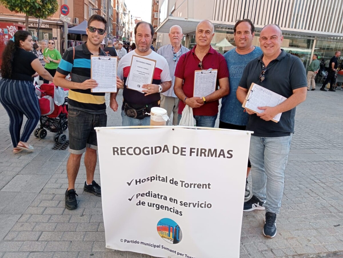 recogida firmas Hospital de Torrent Sumant per Torrent