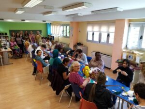 Ganchillo fusión- árbol de Navidad