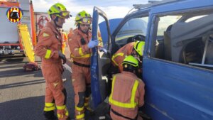 accidente en la A-7 a la altura de Picassent