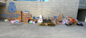 Objetos robados por la pareja recuperados por la Policía Nacional