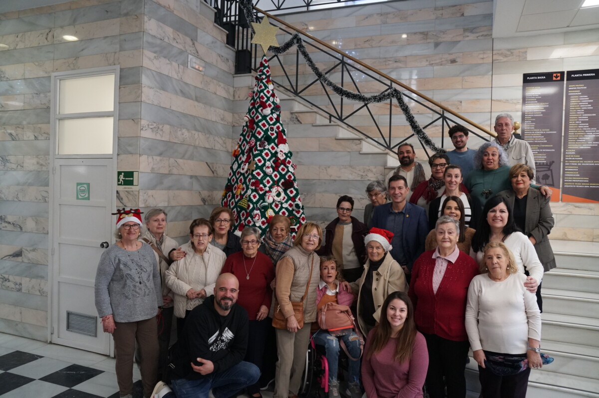 Árbol de ganchillo ayuntamiento Burjassot