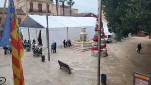 Carpa de la plaça de l'Ajuntament de Foios Navidad